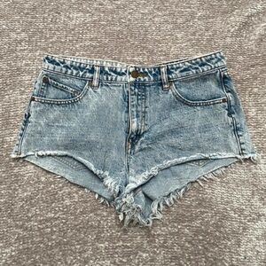 Volcom Light Blue Faded Jean Shorts!